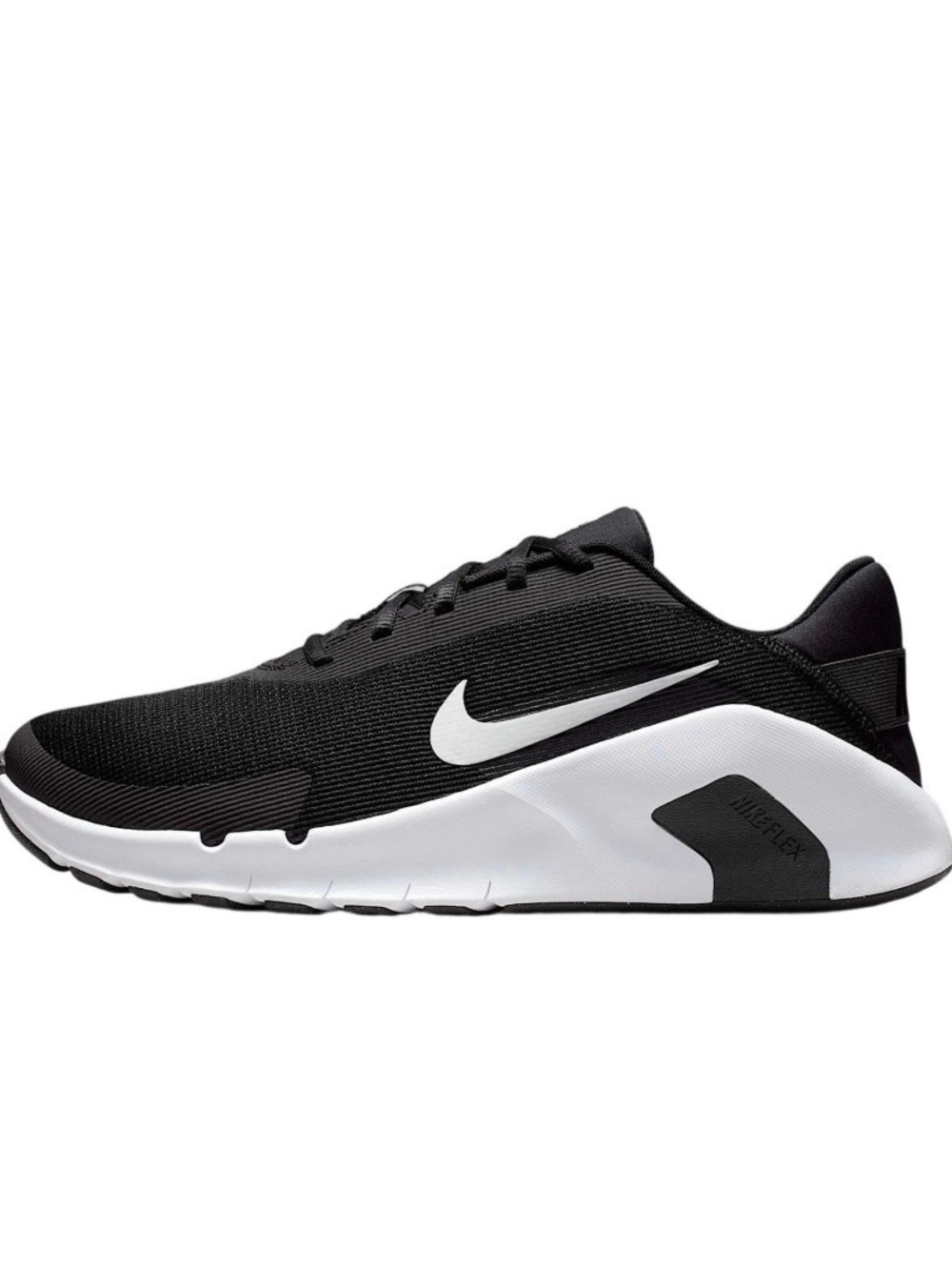 Size 10.5 - Nike Men’s Flex Train Extra Wide Black White HV9977-003 No Lid
